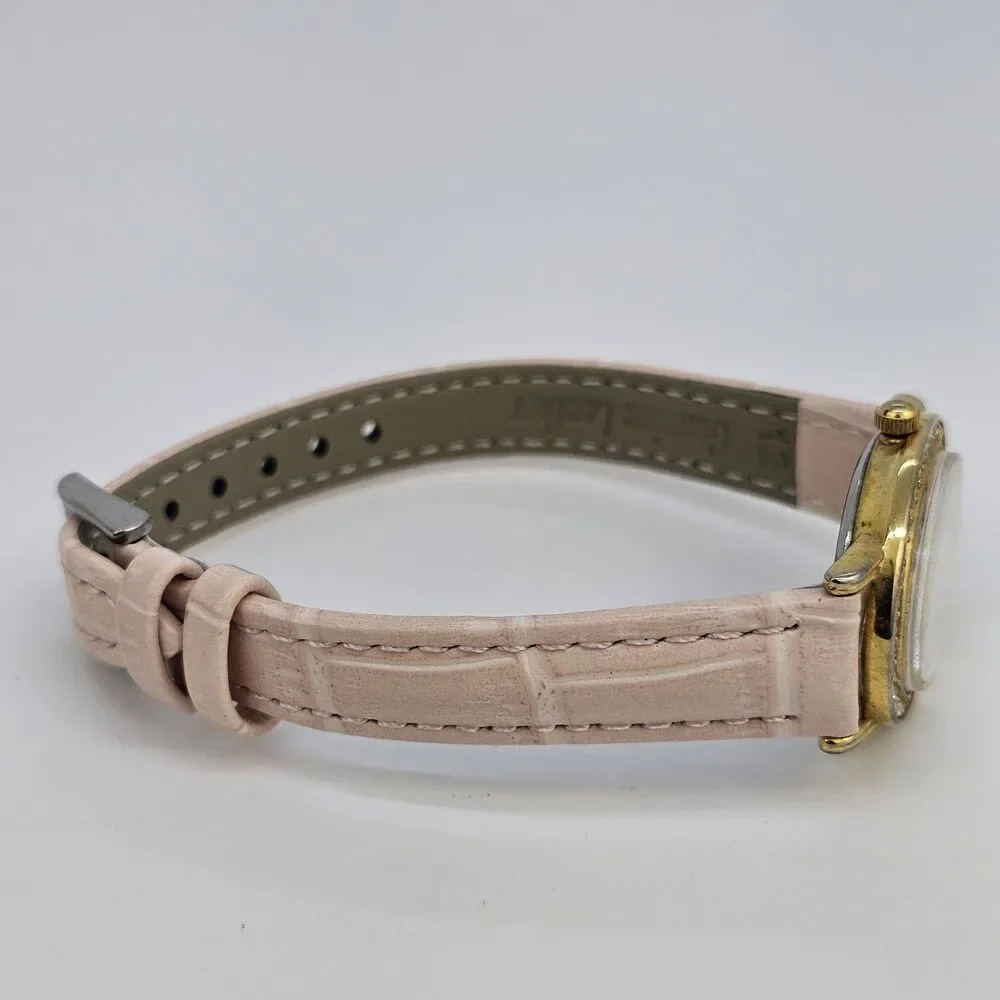 VTG Parmex Women's Watch 24MM MOP Dial New Pink Leather‎ Bands New Battery